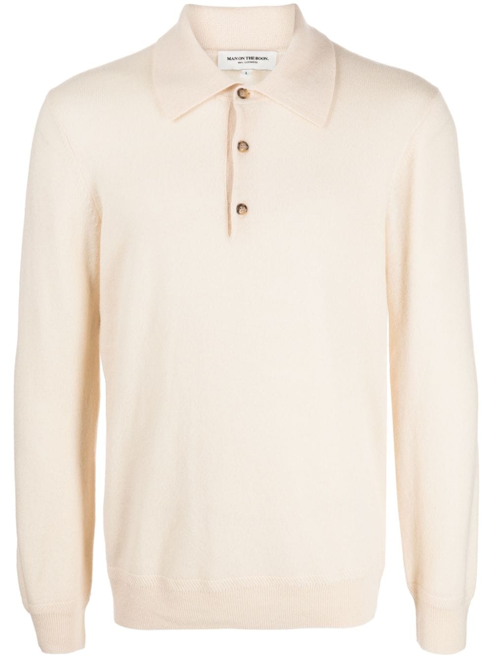 Man On The Boon. polo-collar cashmere jumper - White von Man On The Boon.