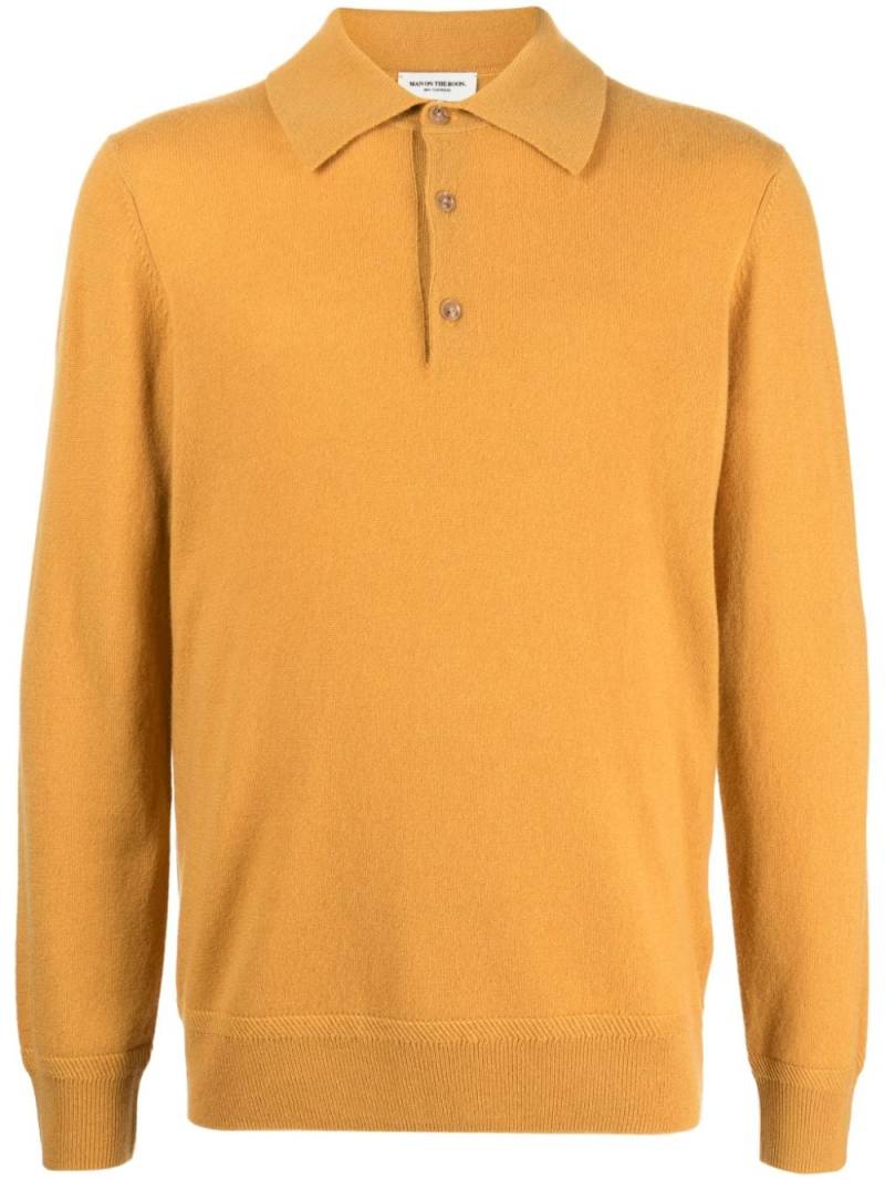 Man On The Boon. polo-collar cashmere jumper - Yellow von Man On The Boon.