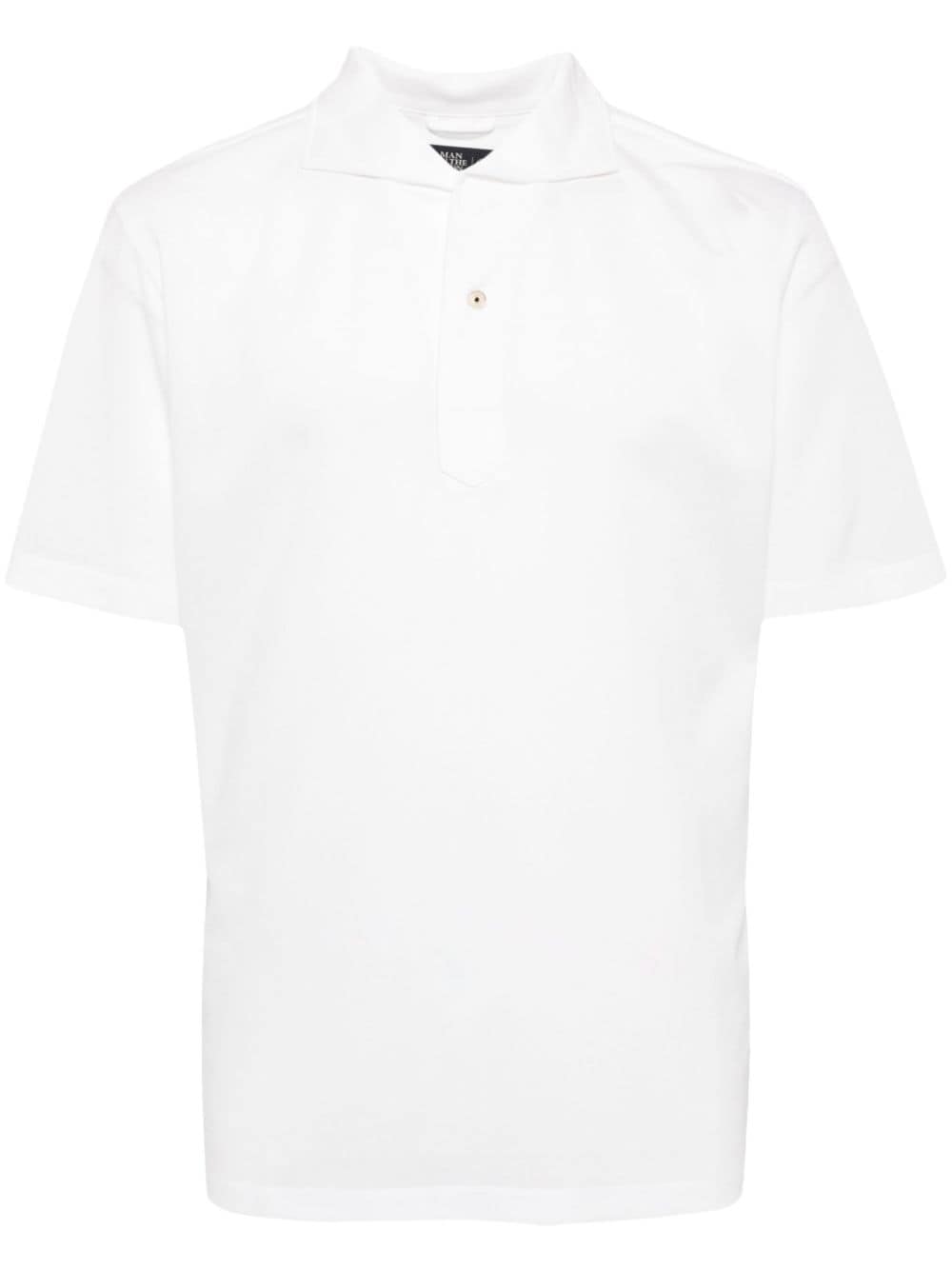 Man On The Boon. short-sleeve piqué polo shirt - White von Man On The Boon.