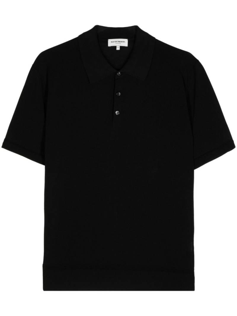 Man On The Boon. short-sleeve polo shirt - Black von Man On The Boon.