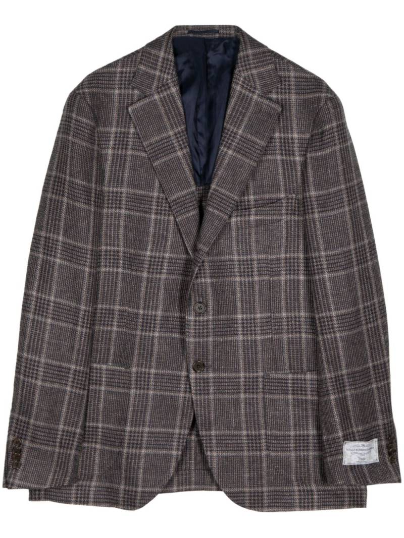 Man On The Boon. tartan single-breasted blazer - Brown von Man On The Boon.