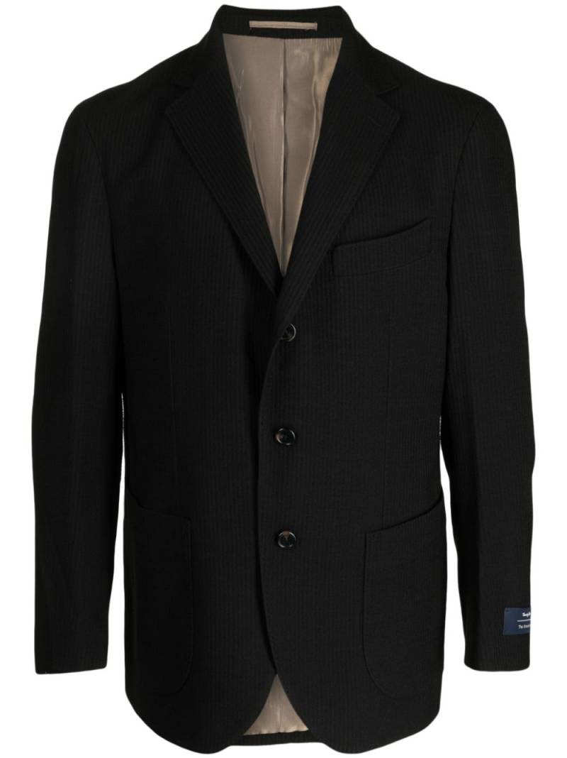 Man On The Boon. textured single-breasted blazer - Black von Man On The Boon.