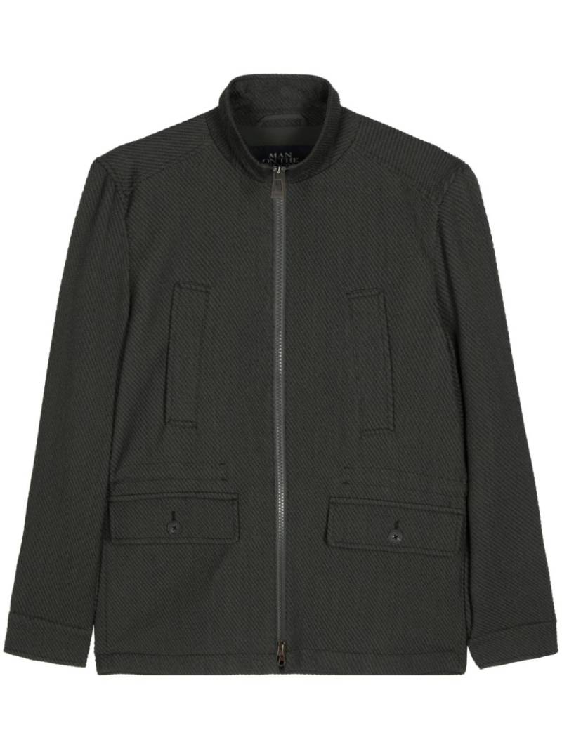 Man On The Boon. textured wool blend jacket - Green von Man On The Boon.