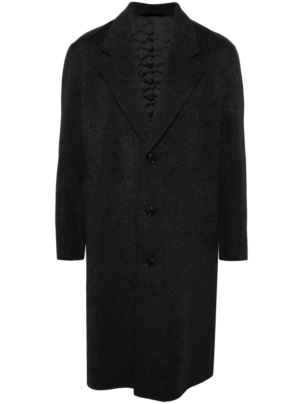 Man On The Boon. wool-blend single-breasted coat - Black von Man On The Boon.