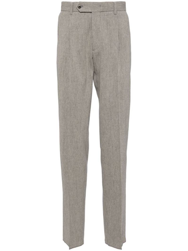 Man On The Boon. wool-blend tapered trousers - Grey von Man On The Boon.