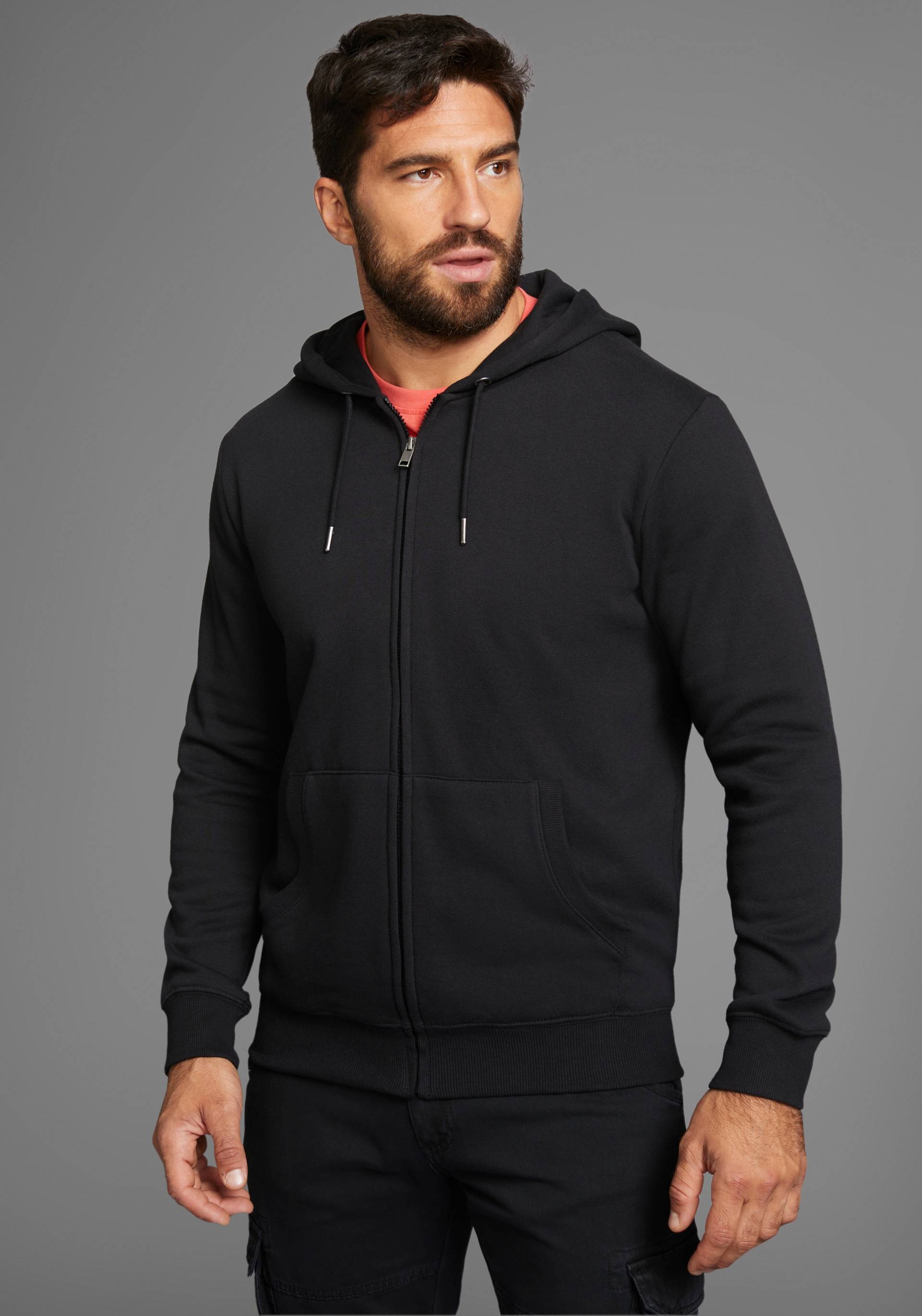 Man's World Kapuzensweatjacke, mit Taschen Man's World Kapuzensweatjacke, mit Taschen von Man's World