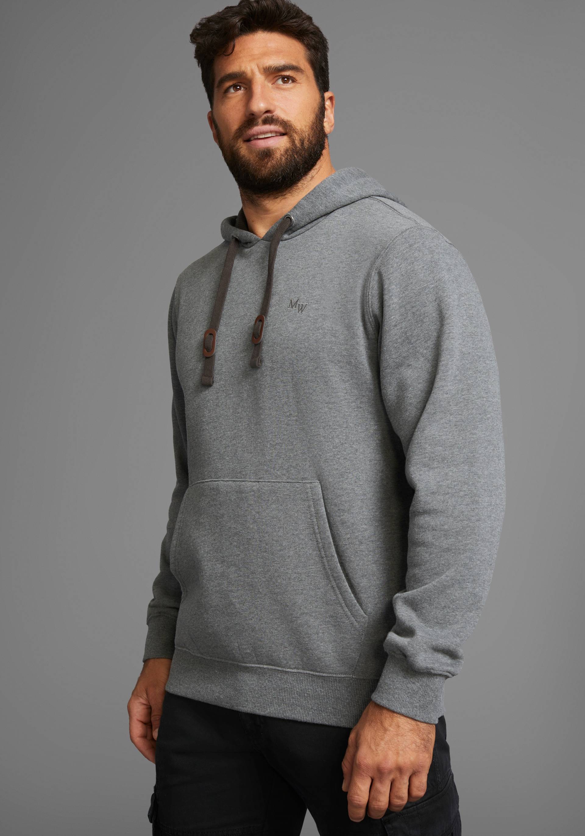 Man's World Kapuzensweatshirt, lange Ärmel, lockere Passform, unifarben, mit Kapuze Man's World Kapuzensweatshirt, lange Ärmel, lockere Passform, unifarben, mit Kapuze von Man's World