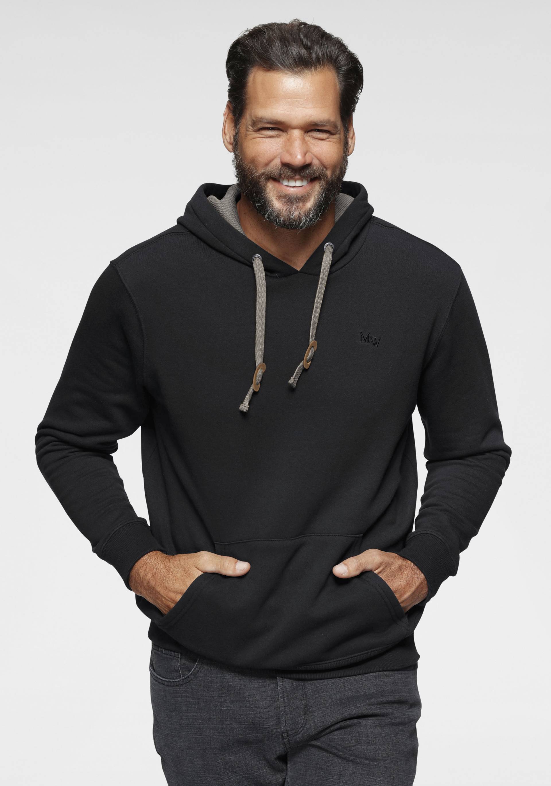 Man's World Kapuzensweatshirt, mit Kontrast- Details von Man's World