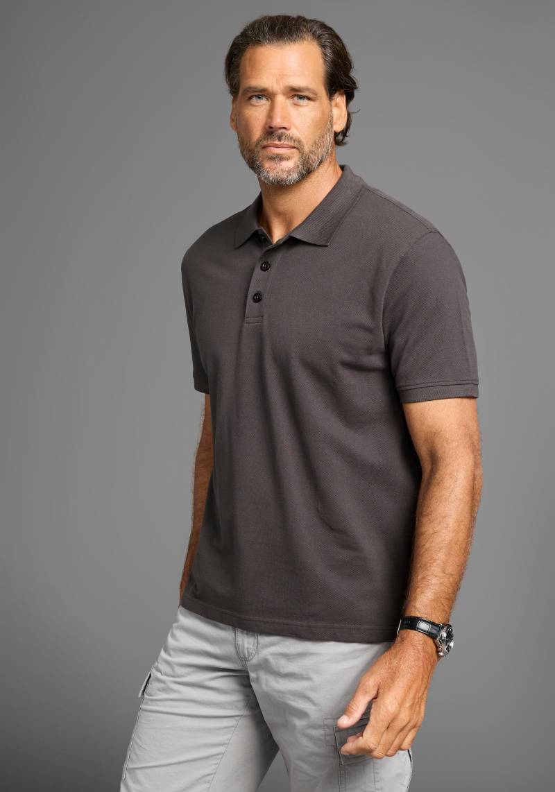 Man's World Poloshirt, Kurzarm, lockere Passform, unifarben von Man's World