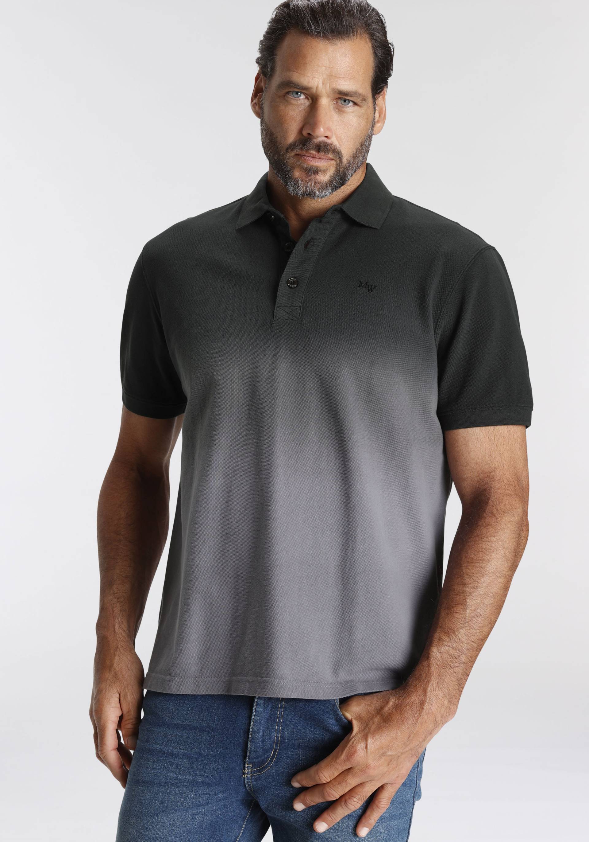 Man's World Poloshirt, mit Farbverlauf von Man's World