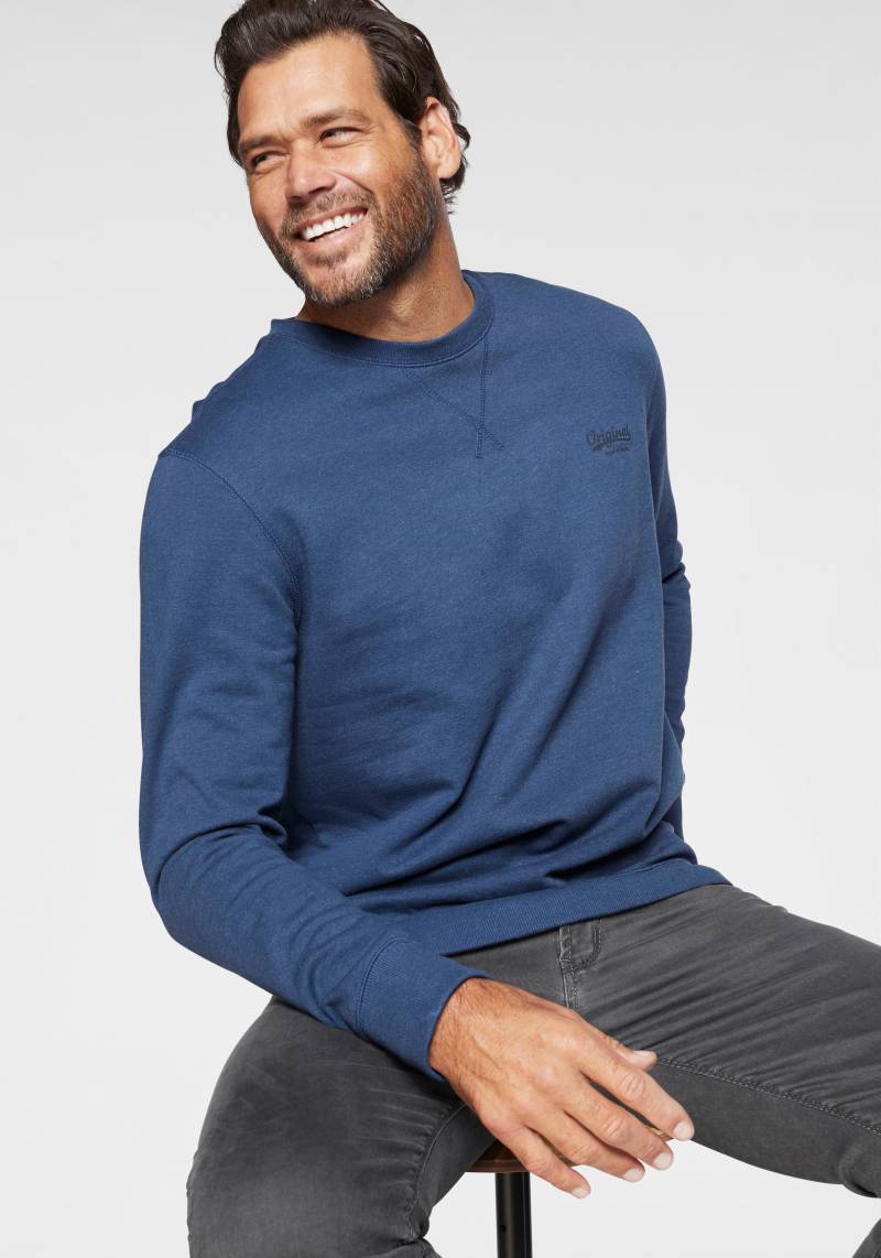 Man's World Sweatshirt, Langarm, Basic-Stil, unifarben, Rundhalsausschnitt von Man's World