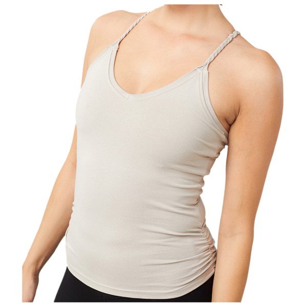 Mandala - Women's New Cable Yoga Top - Yogatank Gr XS beige von Mandala