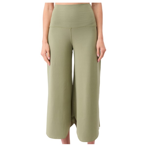 Mandala - Women's Roll Over Tulip Pants - Trainingshose Gr L oliv von Mandala