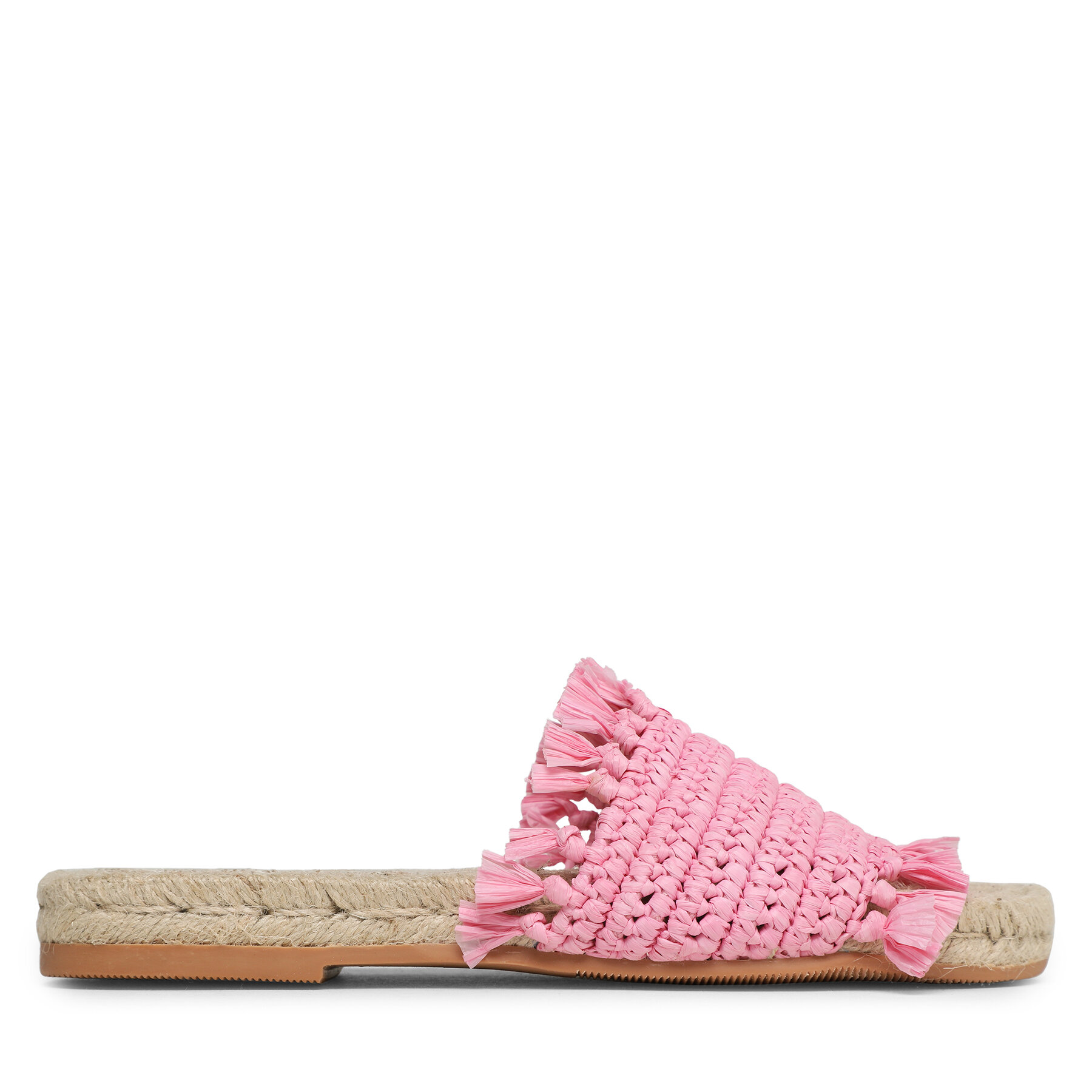 Espadrilles Manebi Fringed Knots Raffia Jute Sandals V 2.9 Y0 Rosa von Manebi