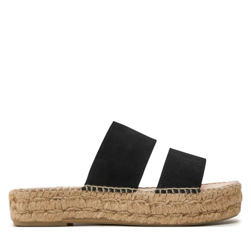 Espadrilles Manebi Hamptons Double Sole 2 Bands Sandals K 1.0 JB Schwarz von Manebi