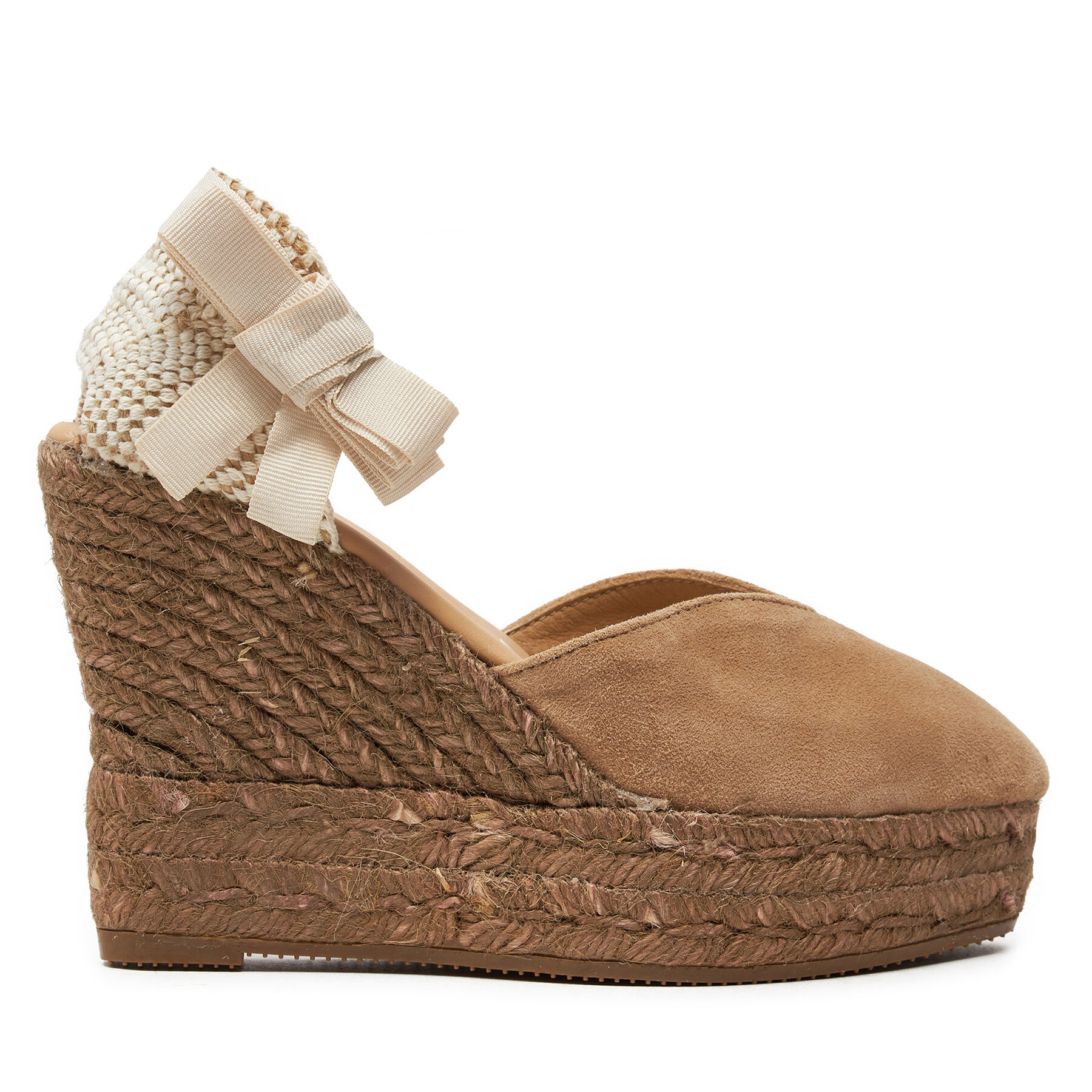 Espadrilles Manebi Hamptons Heart-Shaped Wedge Espadrilles W 1.6 WH Beige von Manebi