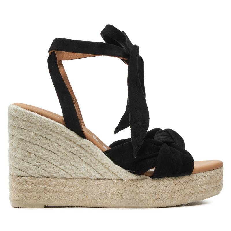 Espadrilles Manebi Hamptons Wedge Espadrilles With Knot K 1.0 WS Schwarz von Manebi