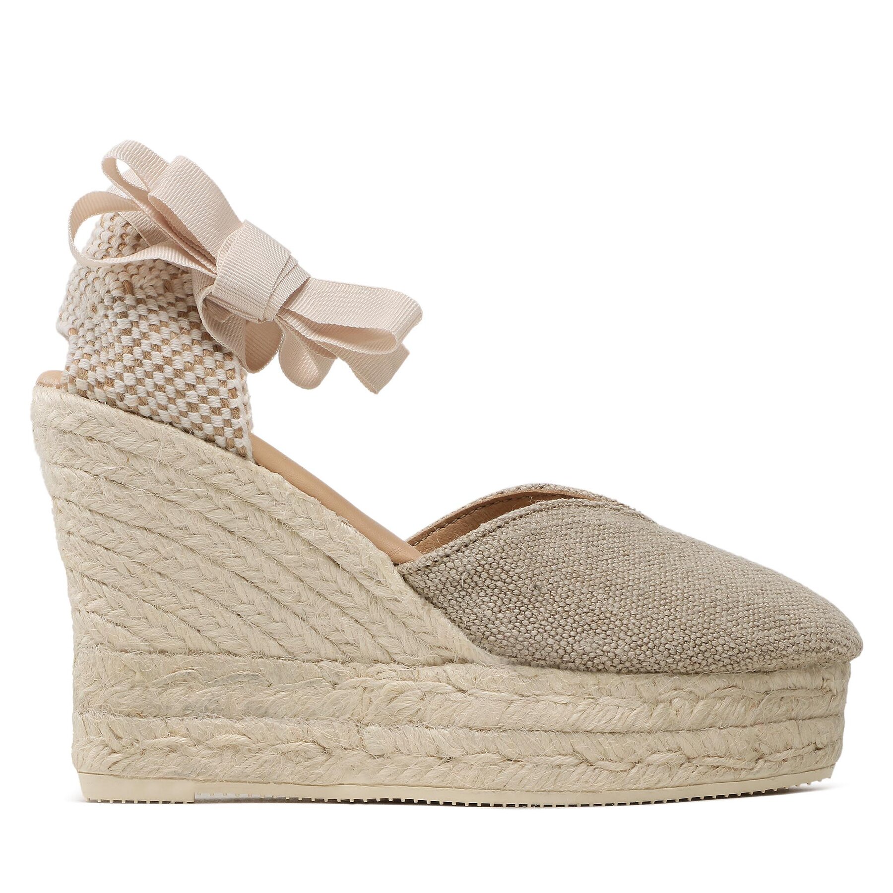 Espadrilles Manebi Heart-Shaped Wedge Espadrilles O 7.1 WH Beige von Manebi