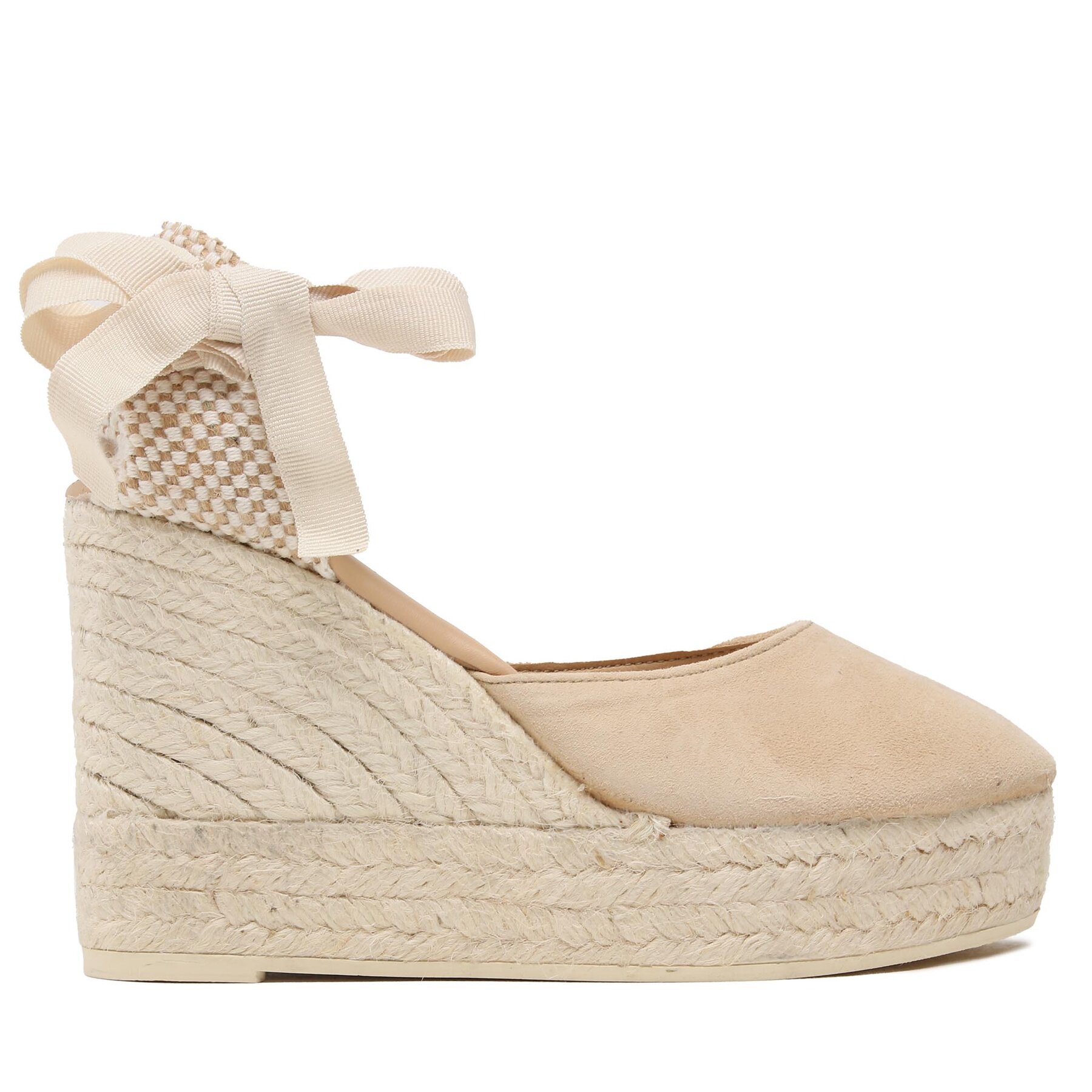 Espadrilles Manebi Soft Suede Wedge Espadrilles M 1.1 WV Beige von Manebi