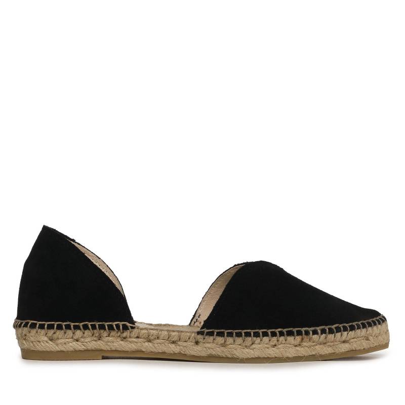 Espadrilles Manebi Suede Open-Side Flats K 1.0 O0 Schwarz von Manebi