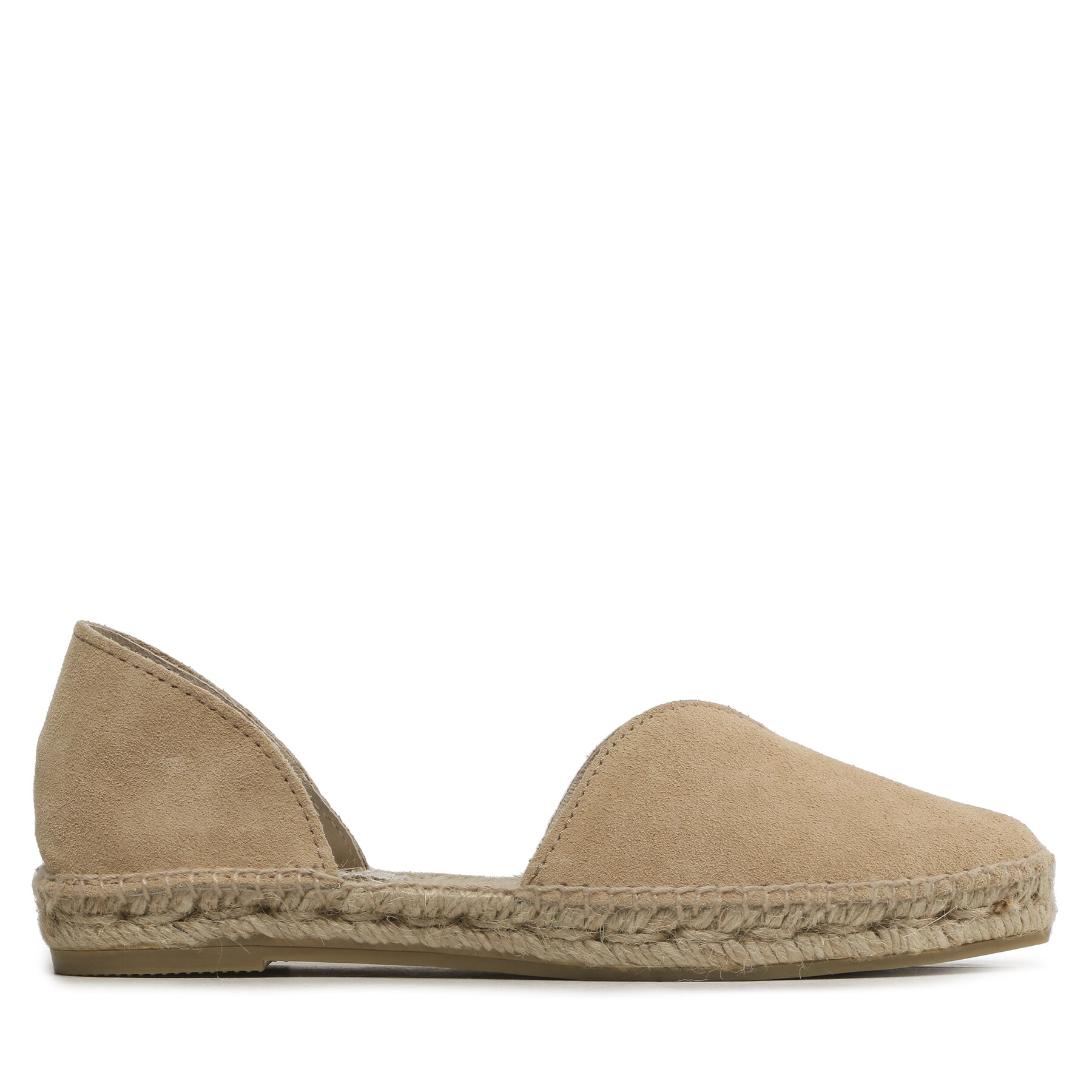 Espadrilles Manebi Suede Open-Side Flats K 1.1 O0 Beige von Manebi