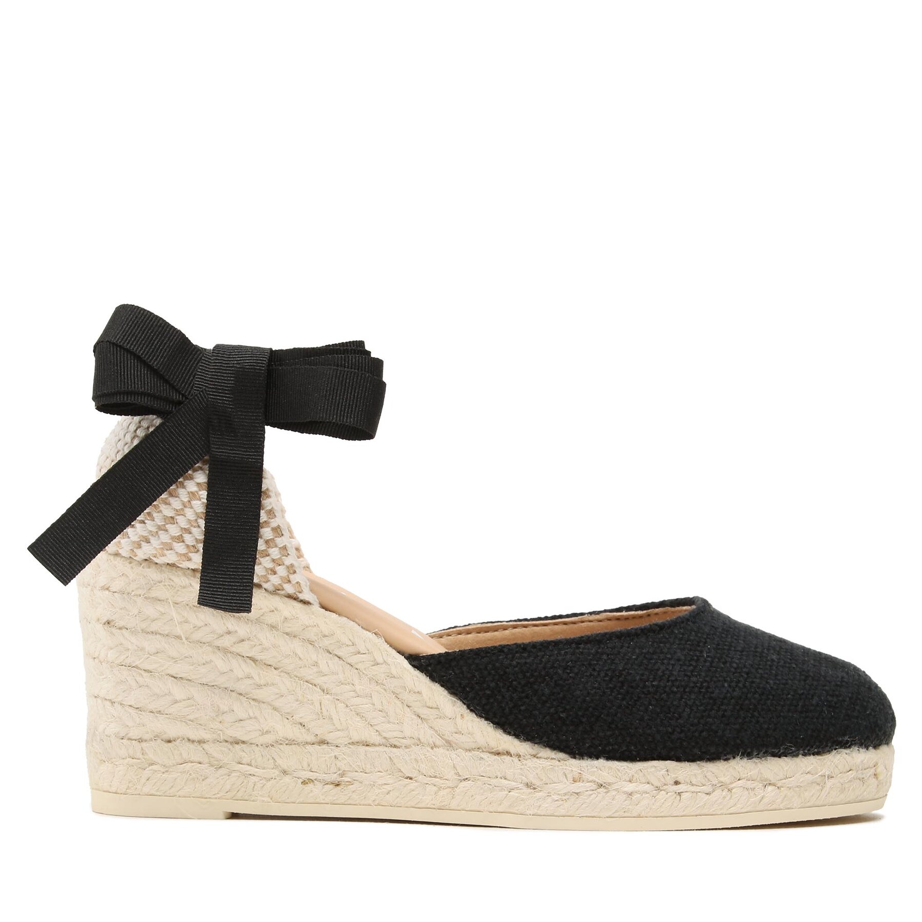 Espadrilles Manebi Organic Hemp Low Wedge Espadrilles O 7.9 WL Schwarz von Manebi