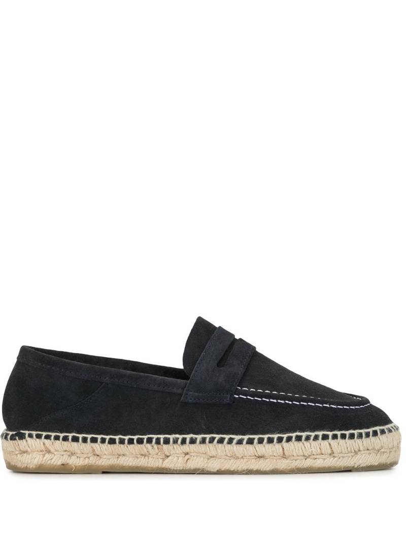 Manebi Hamptons collapsible-heel loafer espadrilles - Black von Manebi