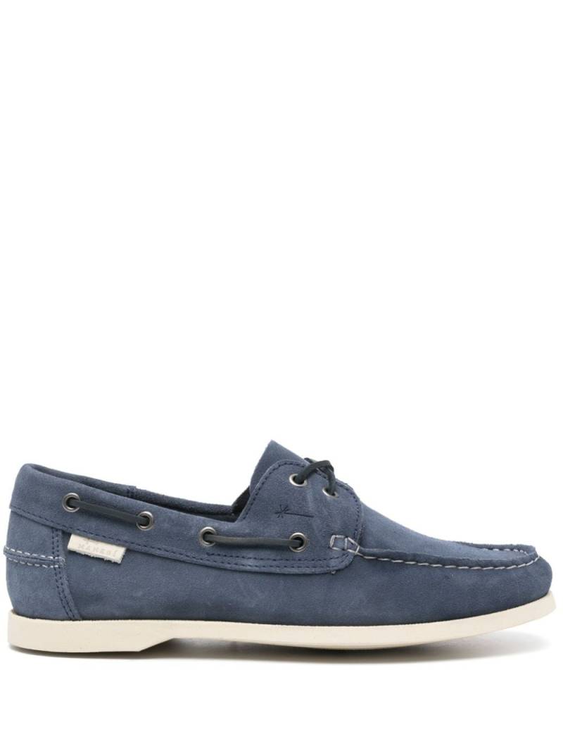 Manebi Hamptons suede boa shoes - Blue von Manebi