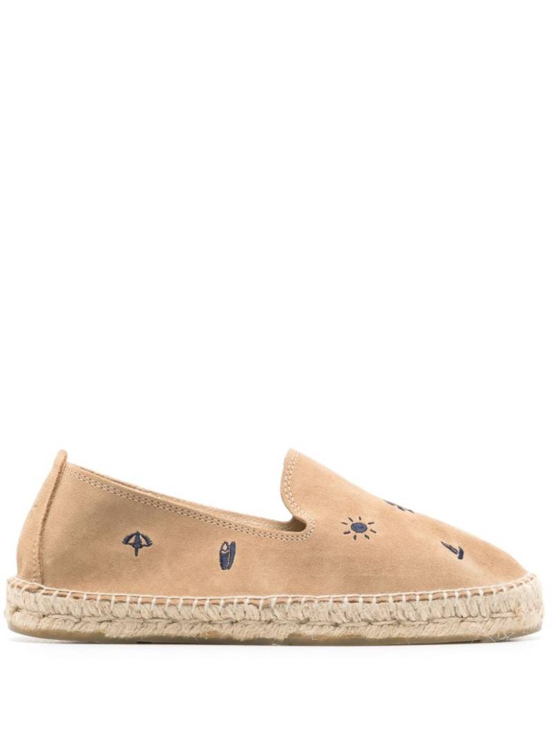 Manebi Palm Springs motif-embroidered espadrilles - Neutrals von Manebi