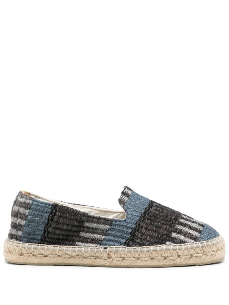 Manebi Yucatan striped espadrilles - Blue von Manebi