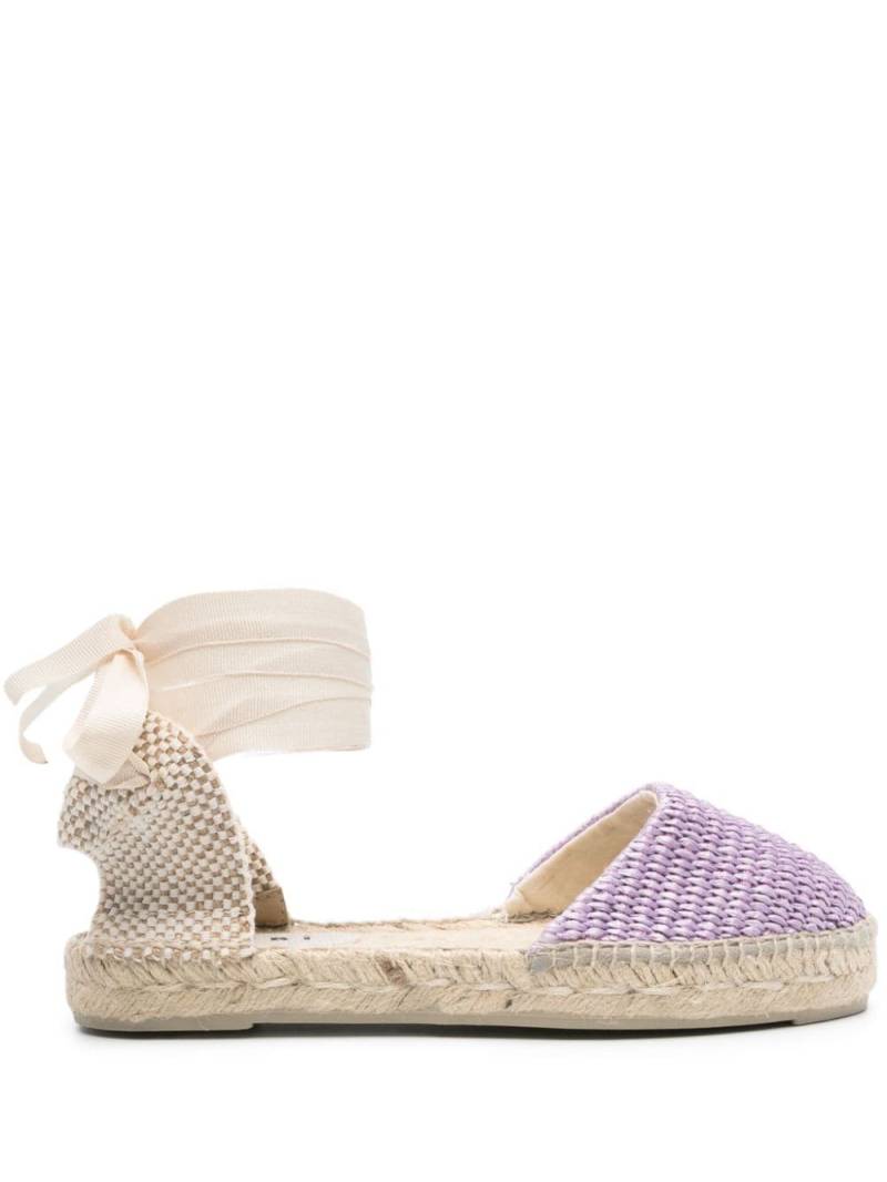 Manebi almond interwoven espadrilles - Purple von Manebi