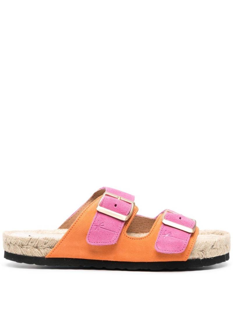 Manebi colour-block open-toe sliders - Pink von Manebi