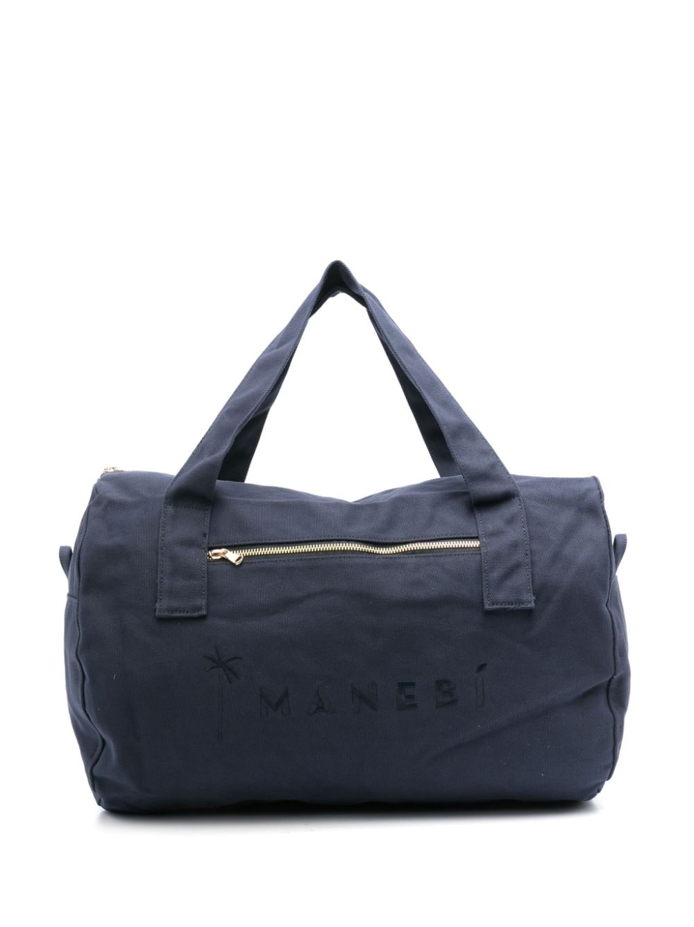 Manebi logo-embroidered cottton holdall bag - Blue von Manebi