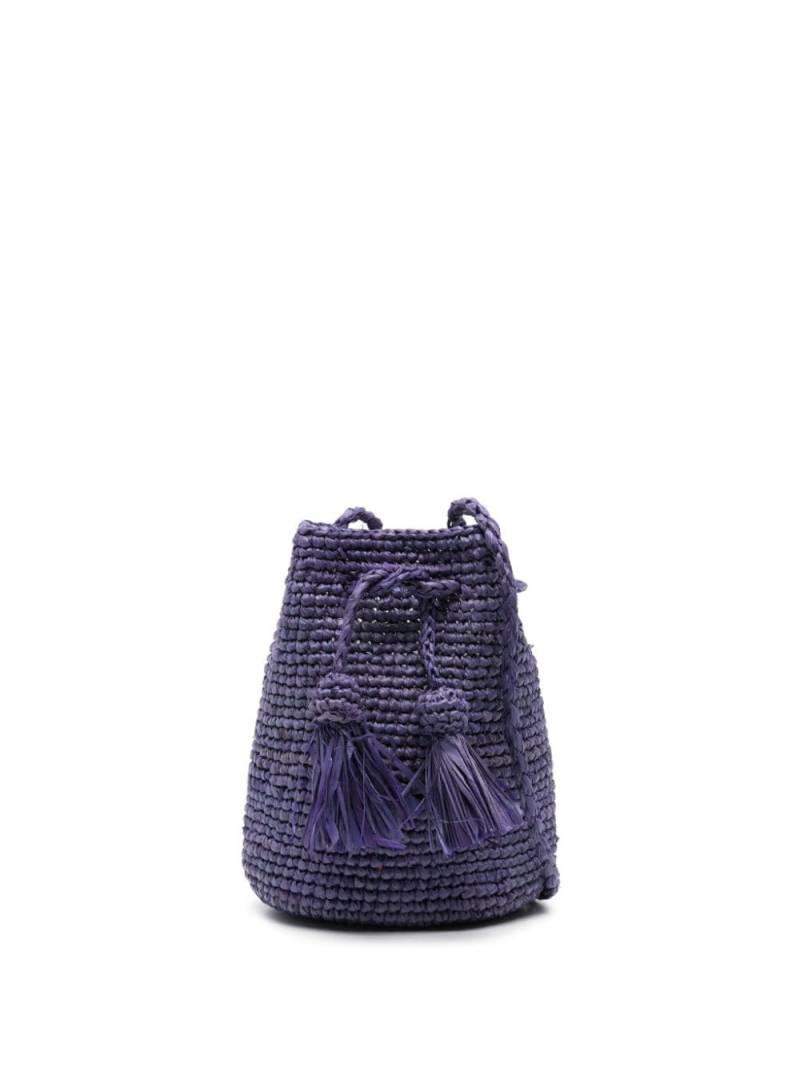 Manebi mini Beach bucket bag - Purple von Manebi