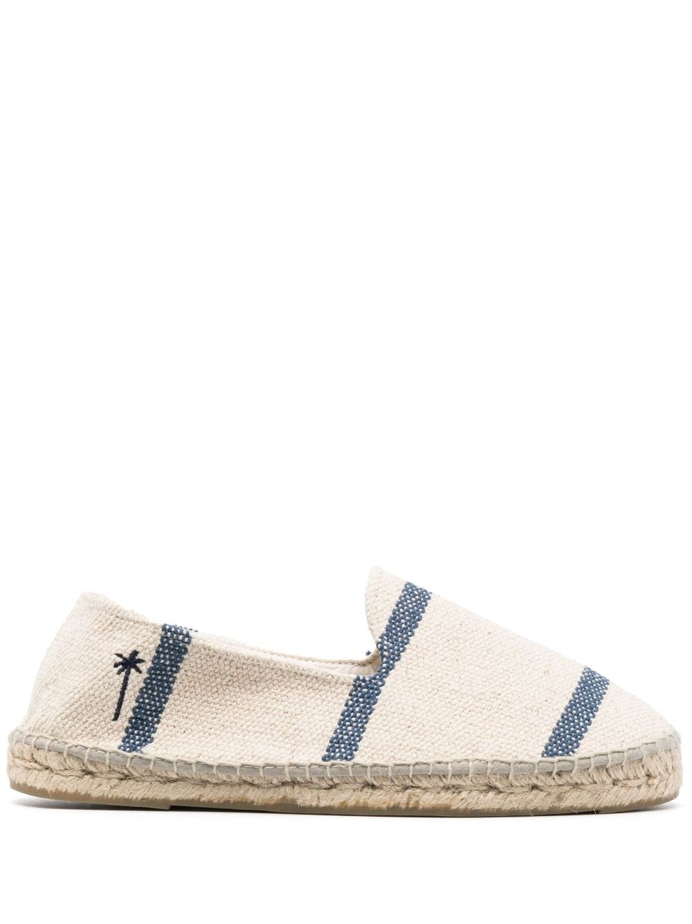 Manebi striped woven canvas espadrilles - Neutrals von Manebi