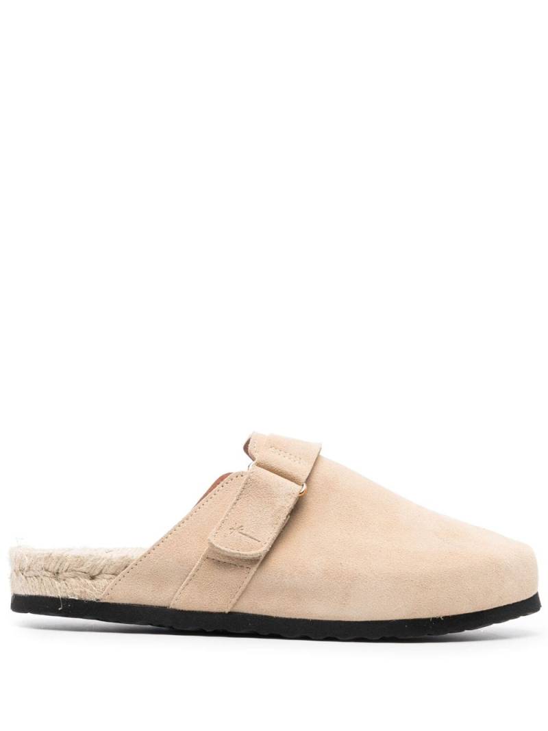 Manebi suede round-toe mules - Neutrals von Manebi