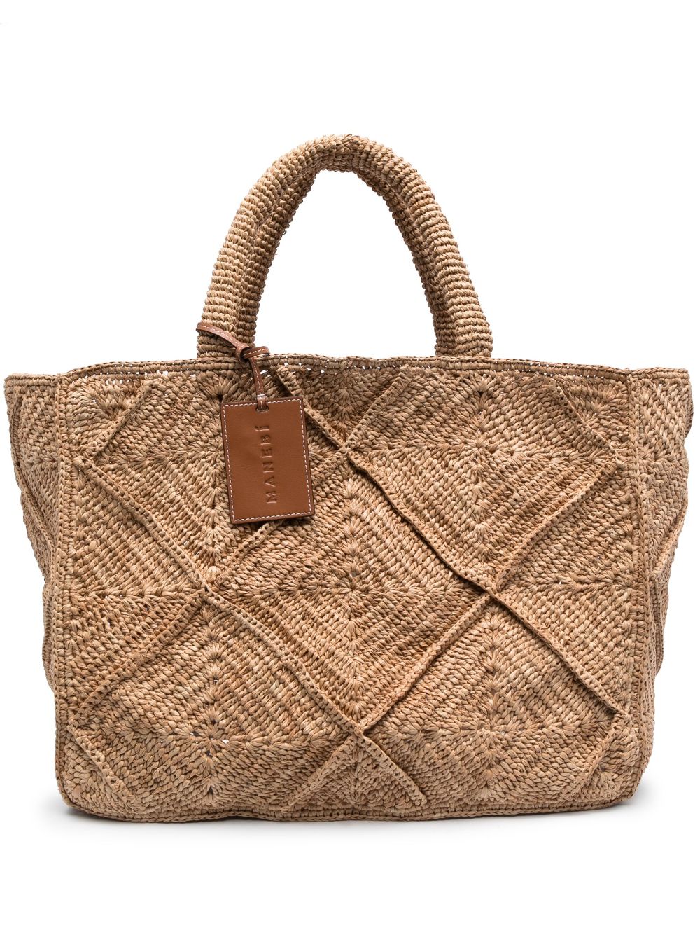 Manebi woven-raffia tote bag - Neutrals von Manebi