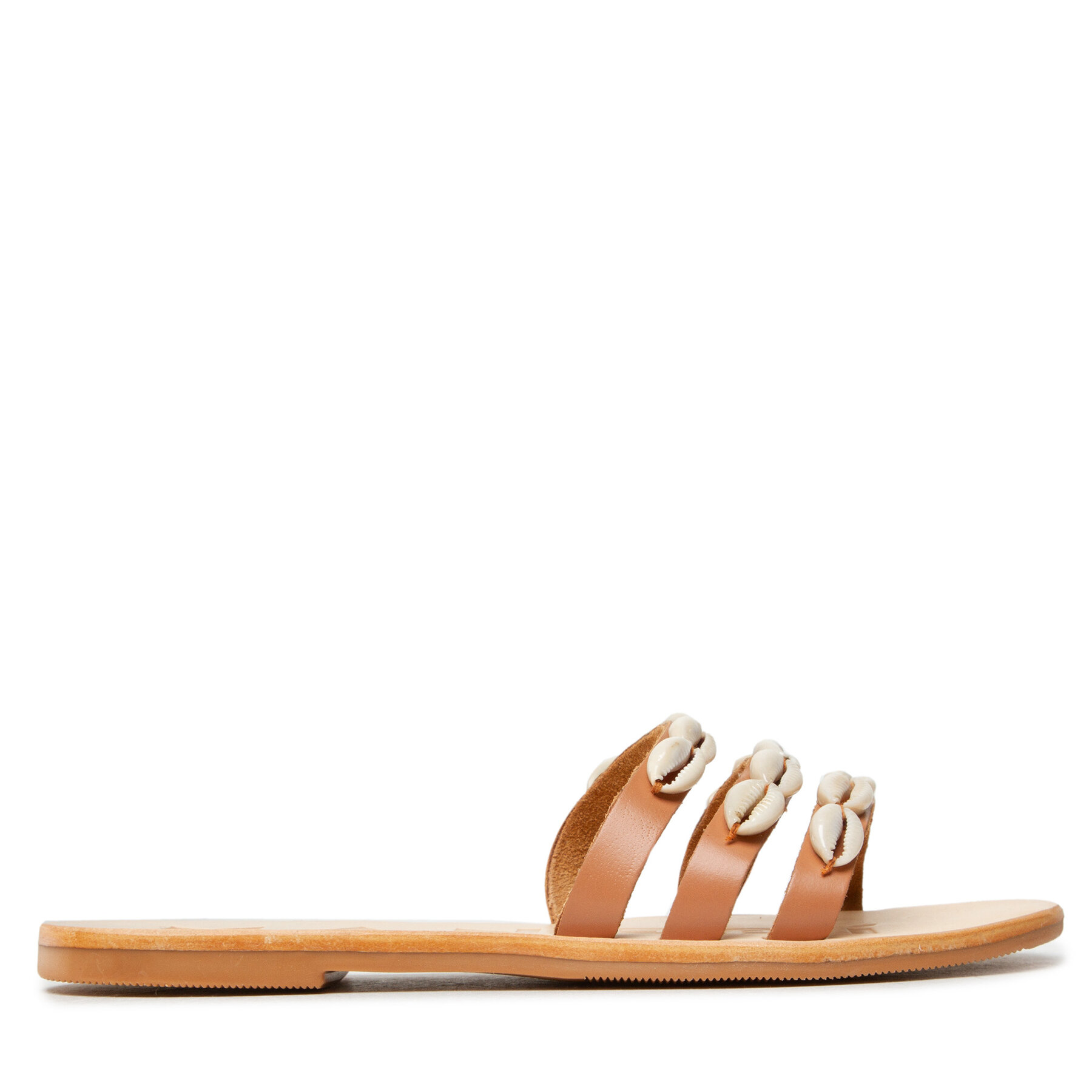 Pantoletten Manebi Leather Sandals S 0.1 Y0 Braun von Manebi