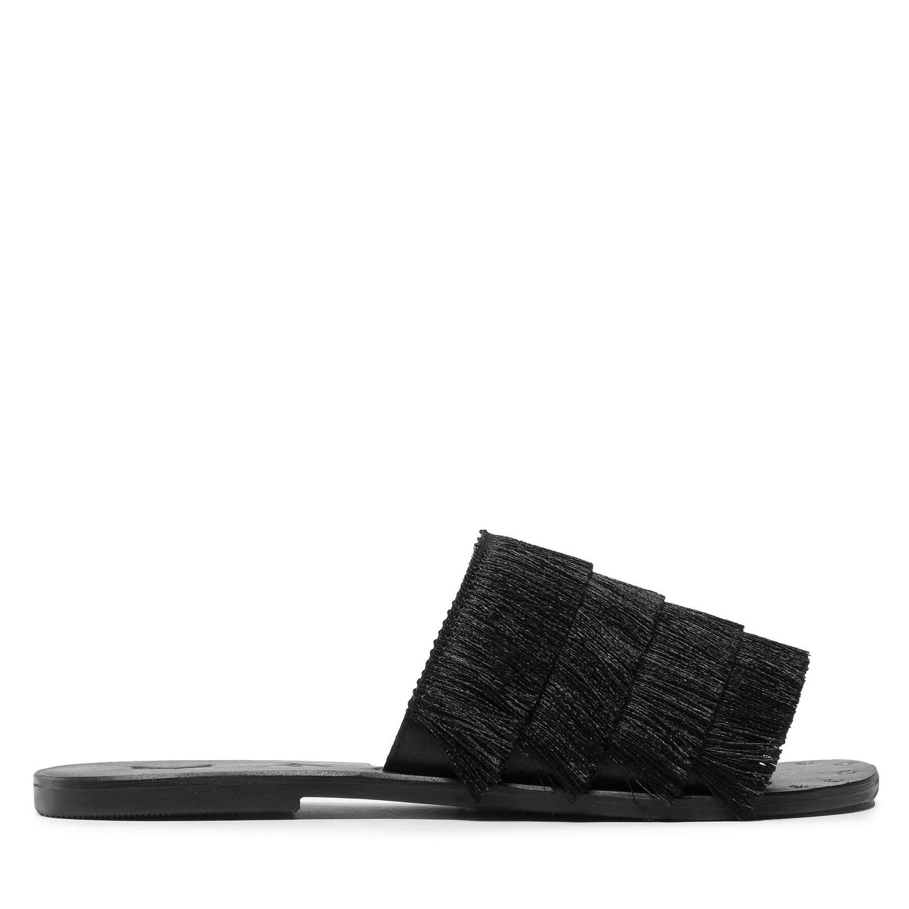 Pantoletten Manebi Leather Sandals S 2.5 Y0 Schwarz von Manebi