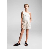 Asymmetrisches T-Shirt mit Volant Asymmetrisches T-Shirt mit Volant von Mango Kids