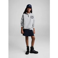 Baumwoll-Sweatshirt mit Stickdetail von Mango Kids