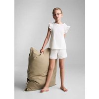 Baumwollpyjama mit Rüschen Baumwollpyjama mit Rüschen von Mango Kids