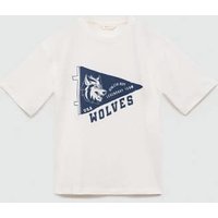 Bedrucktes Baumwoll-T-Shirt von Mango Kids