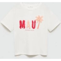 Bedrucktes Baumwoll-T-Shirt von Mango Kids