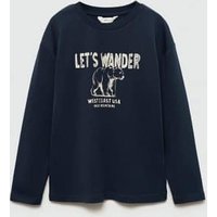 Bedrucktes Baumwoll-T-Shirt von Mango Kids