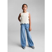 Bestickte Baumwollbluse von Mango Kids