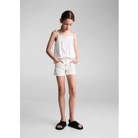 Bestickte Baumwollshorts von Mango Kids