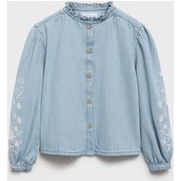 Bestickte Jeansbluse von Mango Kids