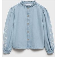 Bestickte Jeansbluse Bestickte Jeansbluse von Mango Kids