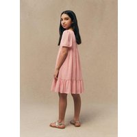 Besticktes Kleid mit Volants von Mango Kids